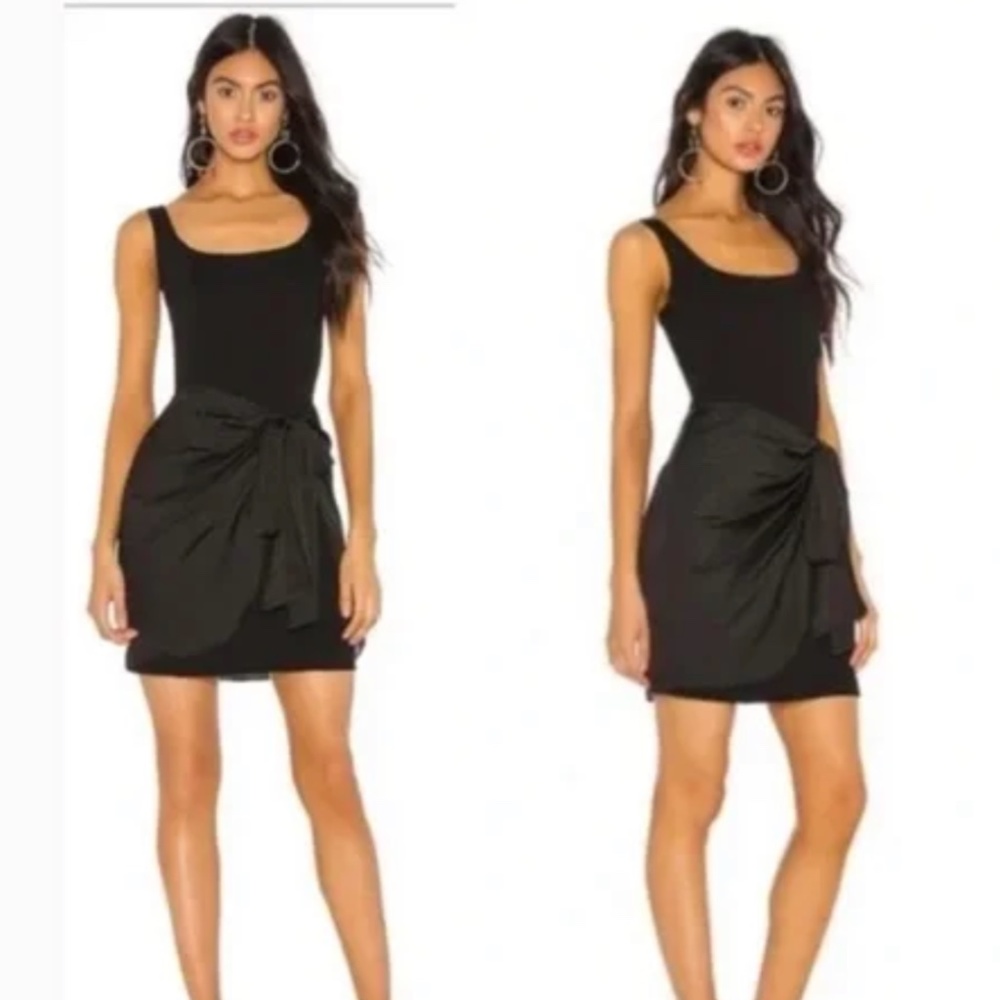 Bailey/44 NWT Synergetic Sarong Dress in Black, Size XS